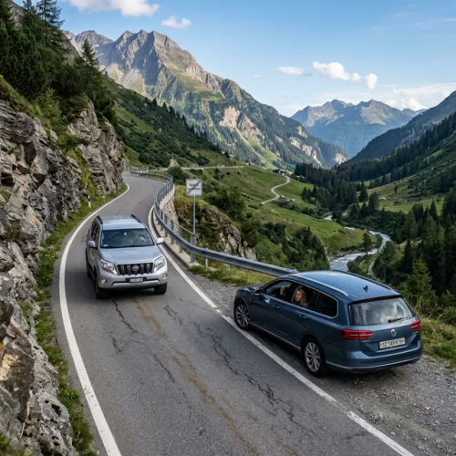 Dağlık ve Eğimli Dar Yollarda Karşılaşma